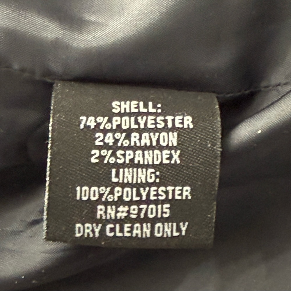 Platinum by Larry Levine Women's Front Snap/Tie Long Sleeve Blazer, Gray, Sz 12 - Picture 4 of 8